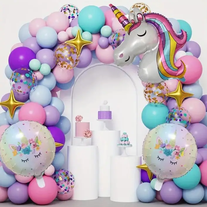 Set de globos de unicornio's photo #1