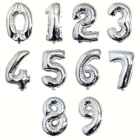 Globo Numero de aluminio — imagen 4
