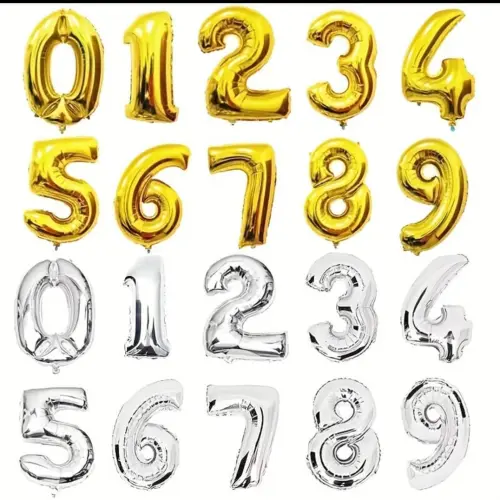 Globo Numero de aluminio — imagen 1