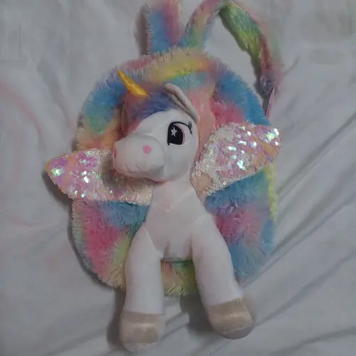 Mochila unicornio peluche's photo #1