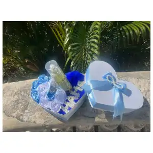 Flores eternas + envoltura para regalos miniatura 3