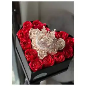 Flores eternas + envoltura para regalos miniatura 5