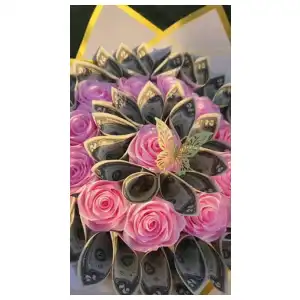 Flores eternas + envoltura para regalos miniatura 8