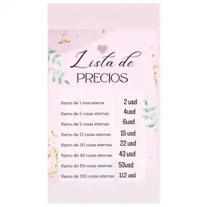 Flores eternas + envoltura para regalos miniatura 2