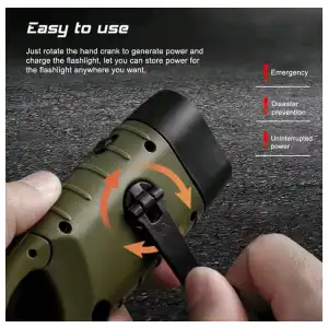 Linterna recargable con dinamo miniatura 5